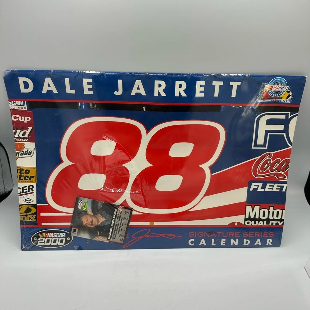 Vintage 2000 NASCAR Legend Dale Jarrett Unopened Calendar W/Trading Card